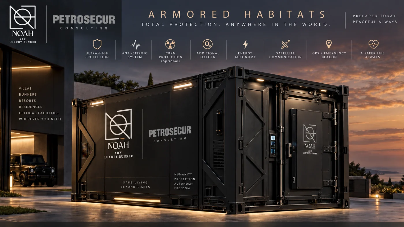 Armored Habitats: total protection anywhere in the world, with the feature strip.