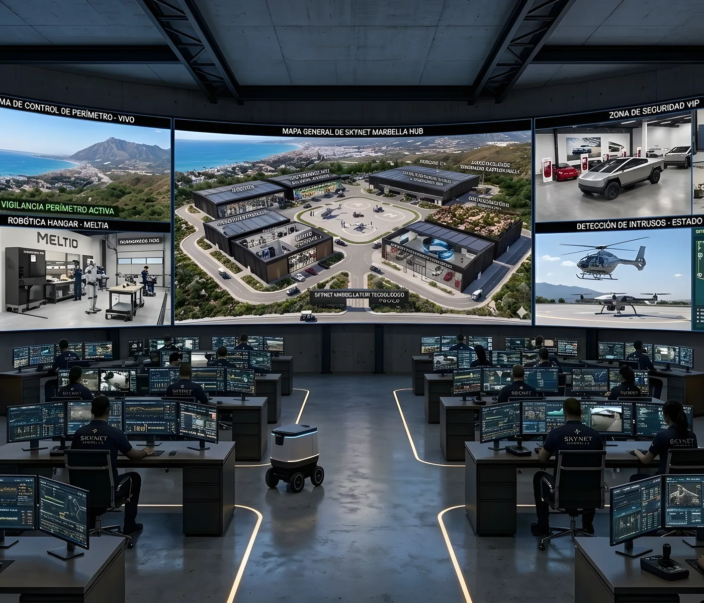 Centro de control — Supervisión unificada de los sistemas